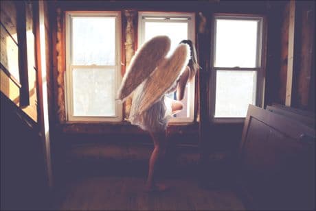 picture of human angel with wings