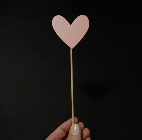 heart on a stick