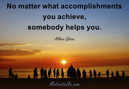 A Picture: (People On Beach In Sunset with The Quote:  quote1 on it.