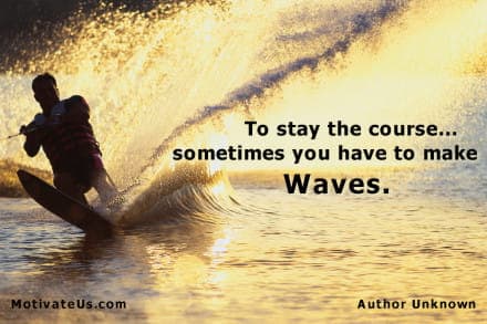 A Picture: (Water Skier with The Quote:  quote1 on it.