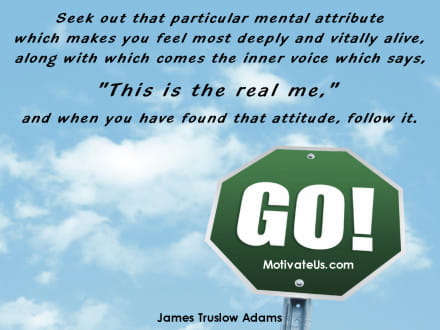 A Picture: (Big Green Sign with The Quote: quote1 on it.