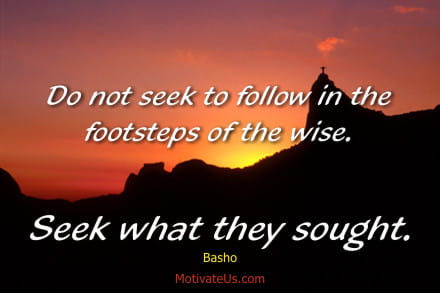 A Picture: (Sunset Over Mountain with The Quote: quote1 on it.