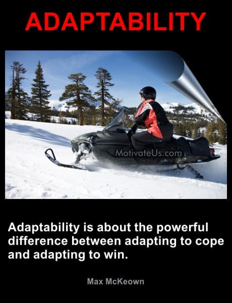 A Picture: (Snowmobiler Deciding What To Do with The Quote:  quote1 on it.