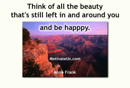 A Picture: (Grand Canyon with The Quote:  quote1 on it.