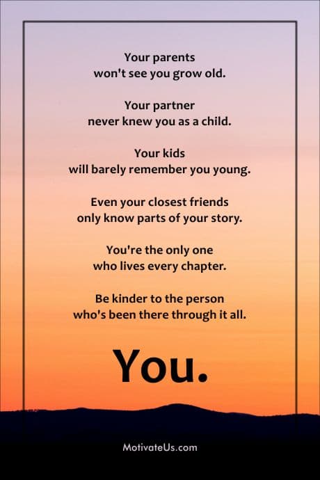 beutiful sky with multiple colors and a quote about you