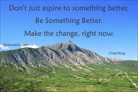 A Picture: (Mountains with The Quote:  quote1 on it.