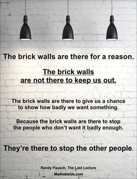 A Picture: (White Brick Walls With Message On It with The Quote:  quote1 on it.