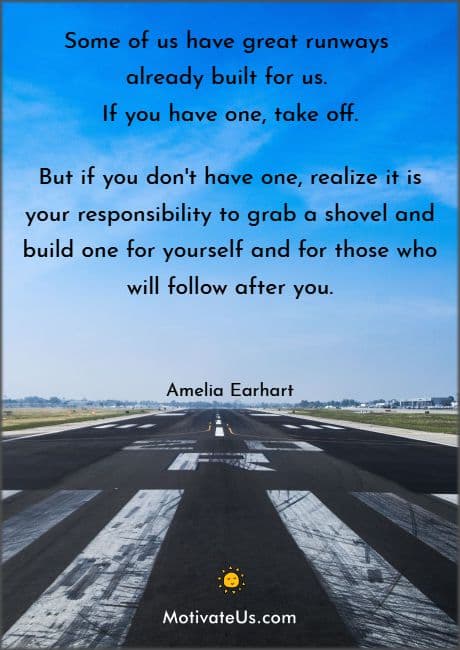 person in the snow, calm setting while watching the sun rise - with a quote by Bodie Miller.