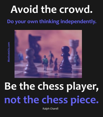 A Picture: (Chessboard with The Quote:  quote1 on it.