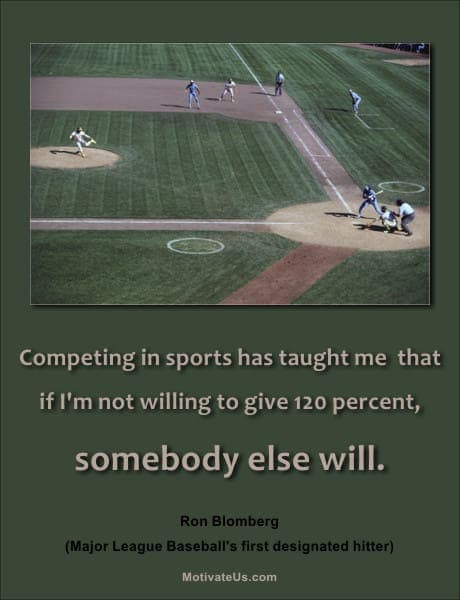 A Picture: (Baseball Diamnond With Players with The Quote:  quote1 on it.