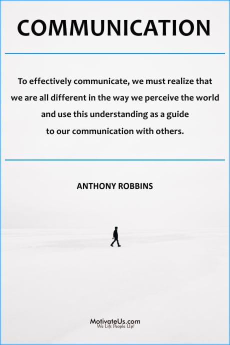a man walking alone black and white picture and a quote from Anthony Robbins