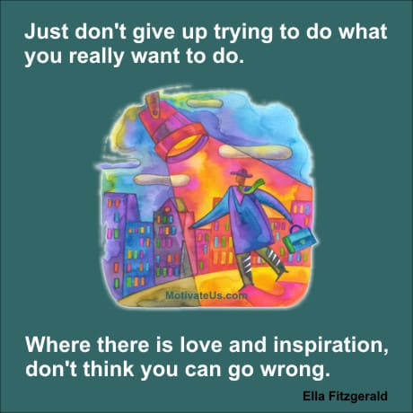 A Picture: (Man In The Spotlight with The Quote:  quote1 on it.