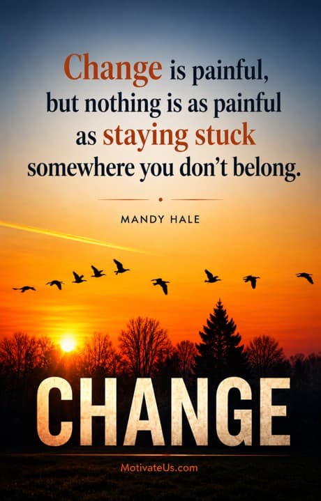 quote from Mandy Hale about change
