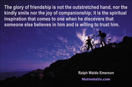 A Picture: (Two Bikers On A Hillside with The Quote:  quote1 on it.