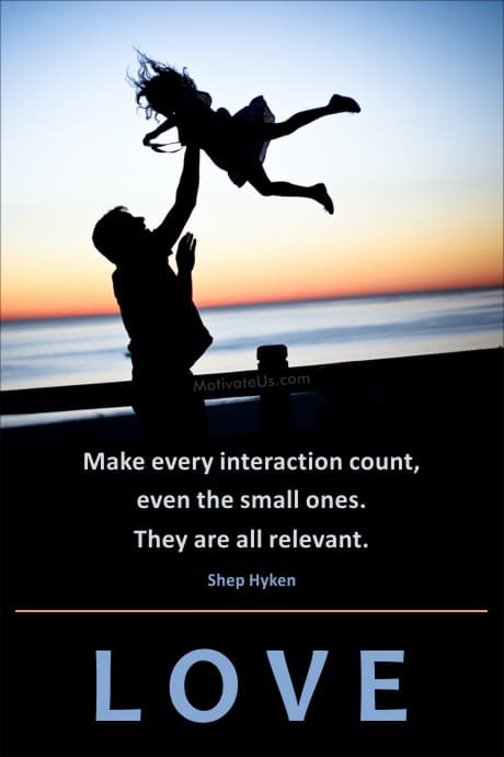 Your Interactions Count dad tossing child in the air