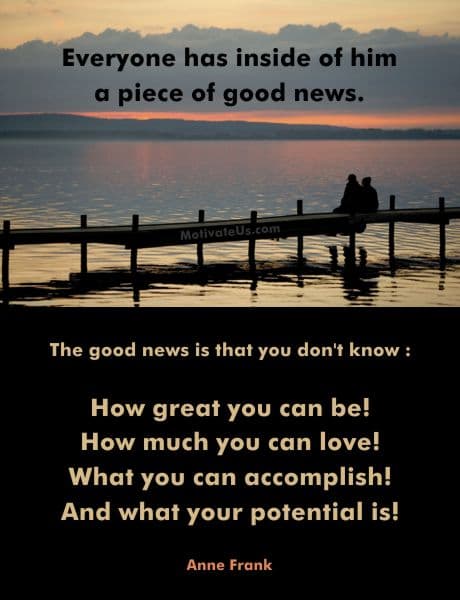 A Picture: (Sunset - Two People On A Dock with The Quote:  quote1 on it.