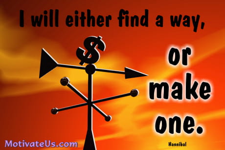 A Picture: (Weathervane And Money with The Quote:  quote1 on it.