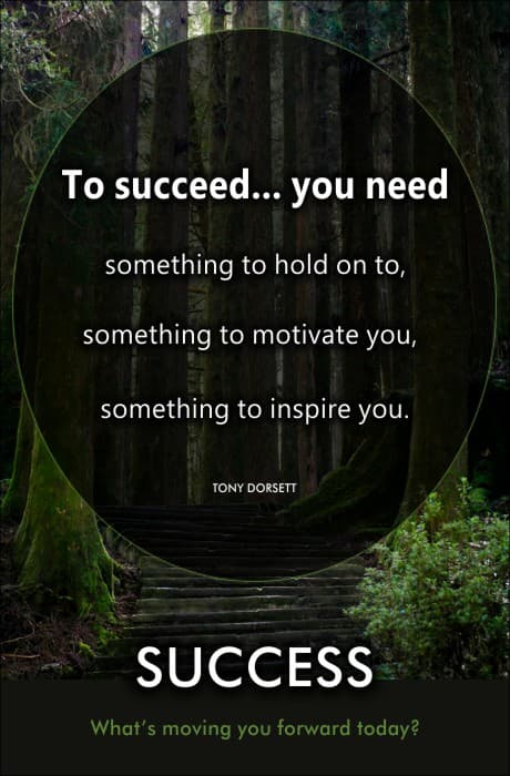 Tony Dorsett quote on how to succeed,