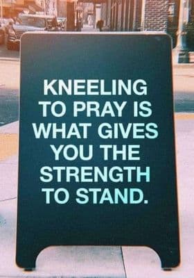 quote about kneeling