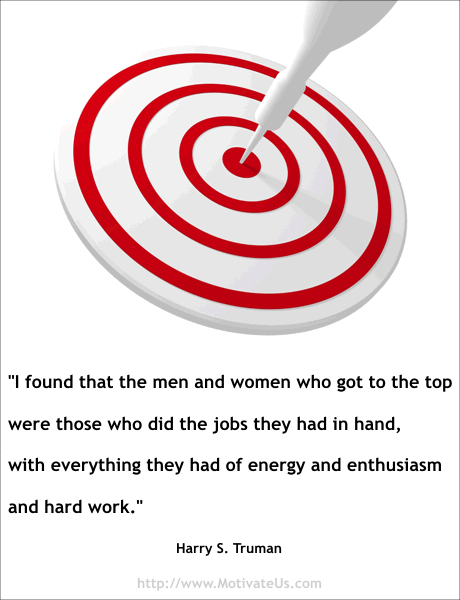 A Picture: (Picture Of A Bulls Eye with The Quote:  quote1 on it.