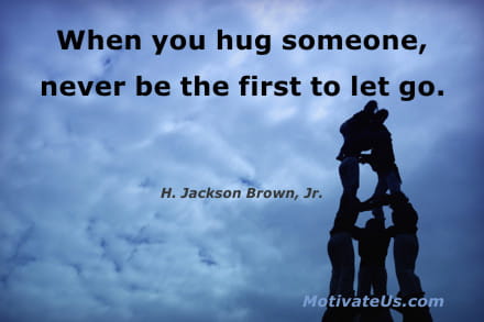 A Picture: (Huggers with The Quote:  quote1 on it.
