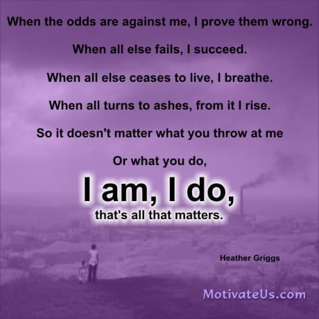 A Picture: (Person In A Dust Scene with The Quote:  quote1 on it.