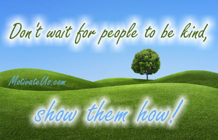 A Picture: (Tree Against Blue Sky with The Quote:  quote1 on it.