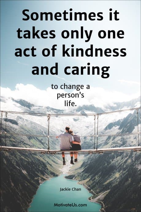 Jackie Chan Quote about Kindness and Caring