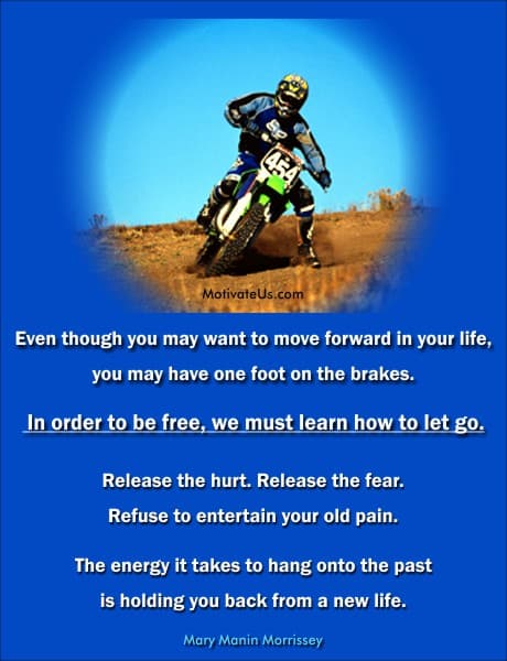 A Picture: (Man On A Motorcycle with The Quote:  quote1 on it.