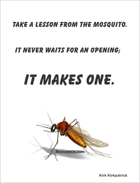 A Picture: (Big Mosquito with The Quote:  quote1 on it.