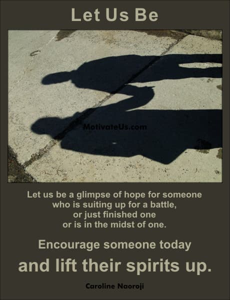 A Picture: (Shadow Of Two People Holding Hands with The Quote:  quote1 on it.