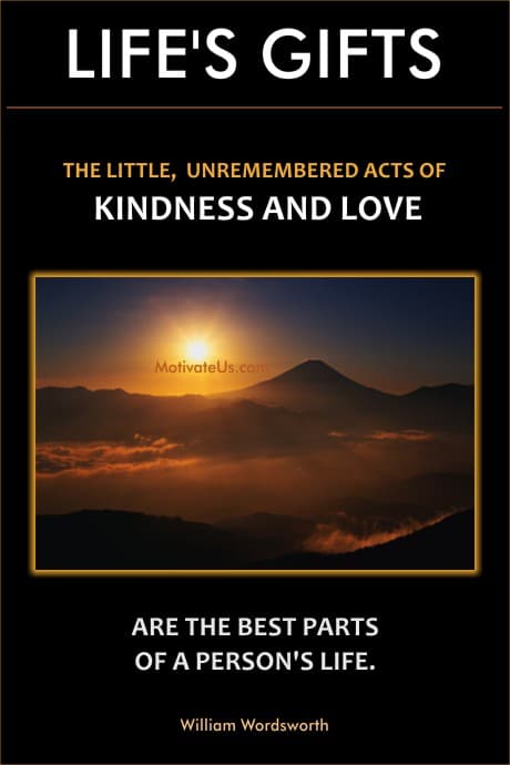 the bright sun and a quote by William Wordsworth