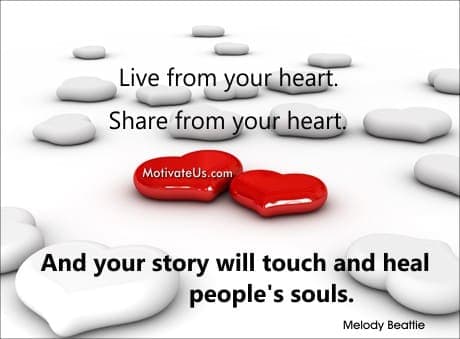 A Picture: (Hearts That Look Like Chiclets with The Quote:  quote1 on it.