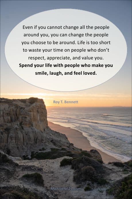 beautifully scenery and a quote from Roy T. Bennett