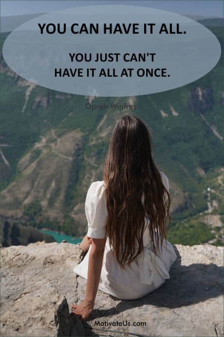 Have You Taken The Time To Look Around? woman sitting on a cliff