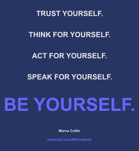 A Picture: (Words On Blue Background with The Quote:  quote1 on it.