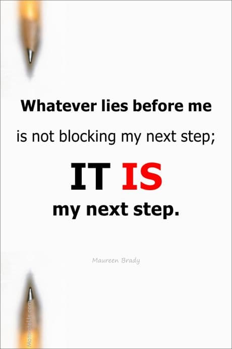 words from Maureen Brady