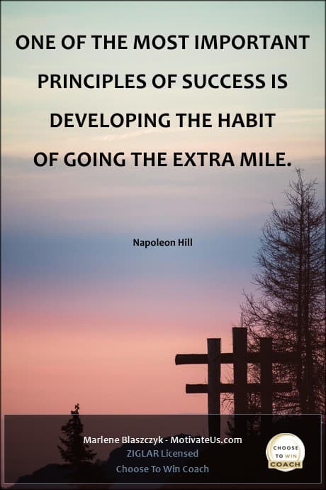 multi-colored-sunset and a quote by Napoleon Hill