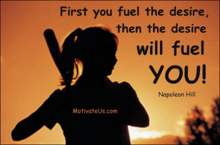 A Picture: (Girl Swinging Basebll Bat with The Quote:  quote1 on it.