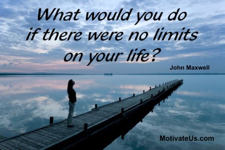 A Picture: (Person On A Dock with The Quote:  quote1 on it.