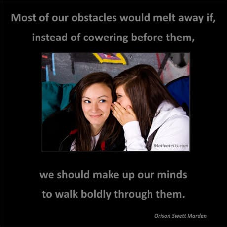 A Picture: (Two Girls Gossiping with The Quote:  quote1 on it.