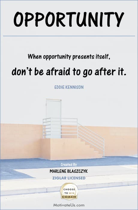 door to the unknown and a quote by Eddie Kennison