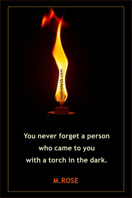 a torch to light the way