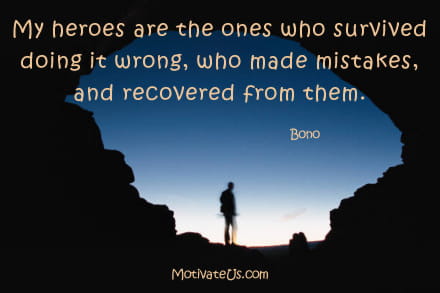 A Picture: (Man Looking Out Of Cave with The Quote:  quote1 on it.