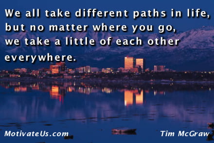 A Picture: (City View From River with The Quote:  quote1 on it.