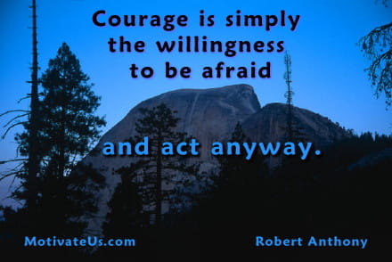 A Picture: (Mountain-bluebackground with The Quote:  quote1 on it.