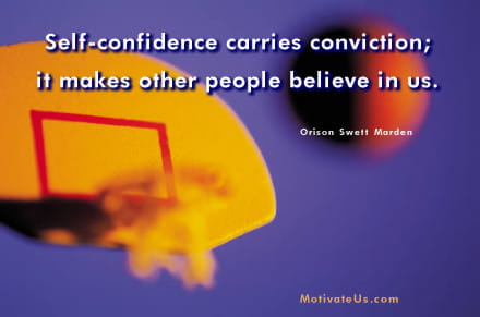 A Picture: (Basketball Going To Hoop with The Quote:  quote1 on it.