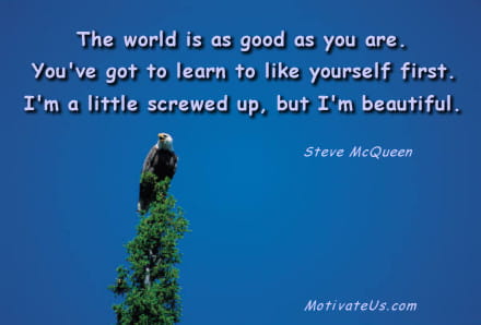 A Picture: (Eagle On Treetop with The Quote:  quote1 on it.