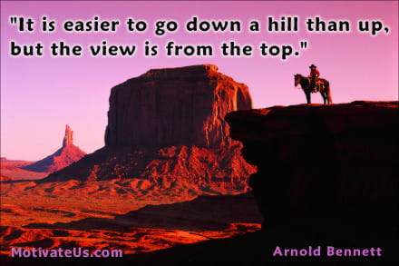 A Picture: (Cowboy On Rock In Desert with The Quote:  quote1 on it.