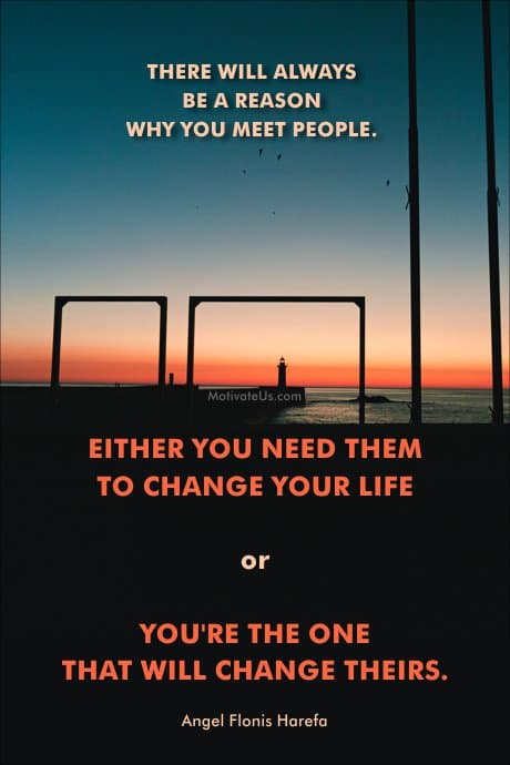 Angel Flonis Harefa shares a quote about why you meet people and how they affect your life.